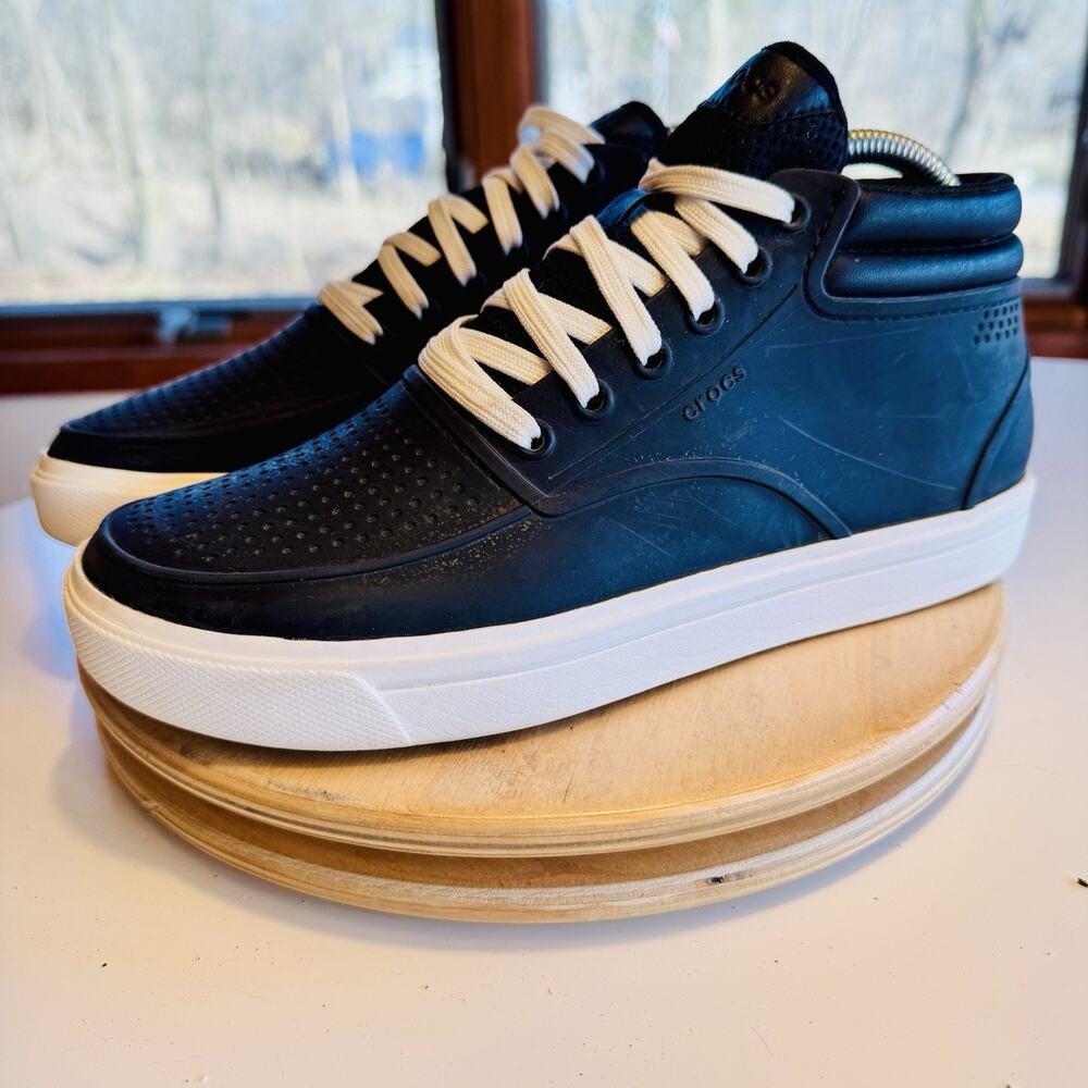 Crocs 204686 Citilane Roka Chukka High Top Black Sneaker Size Mens 7‎